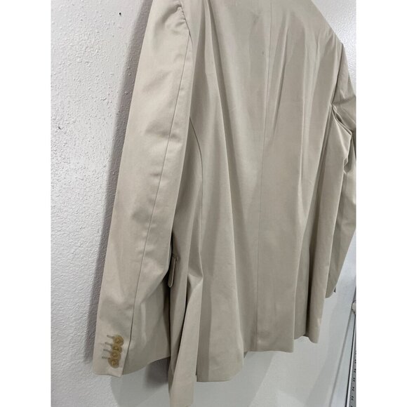 Express Design Studio Men's Sport Coat Blazer Two Button Beige Cotton size 44 R - Picture 3 of 8